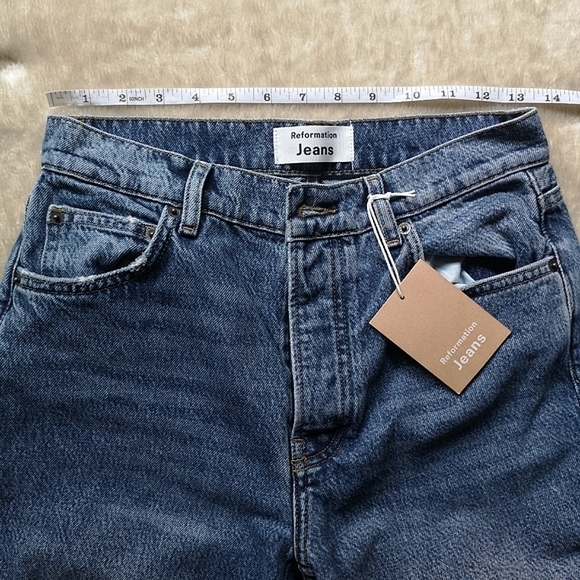 NWT Reformation jeans fawcett Sz 26 high - Picture 4 of 14